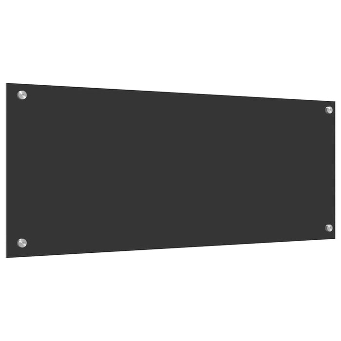 Kjøkken Backsplash Mørkegrå 100x40x0,6 cm Herdet Glass