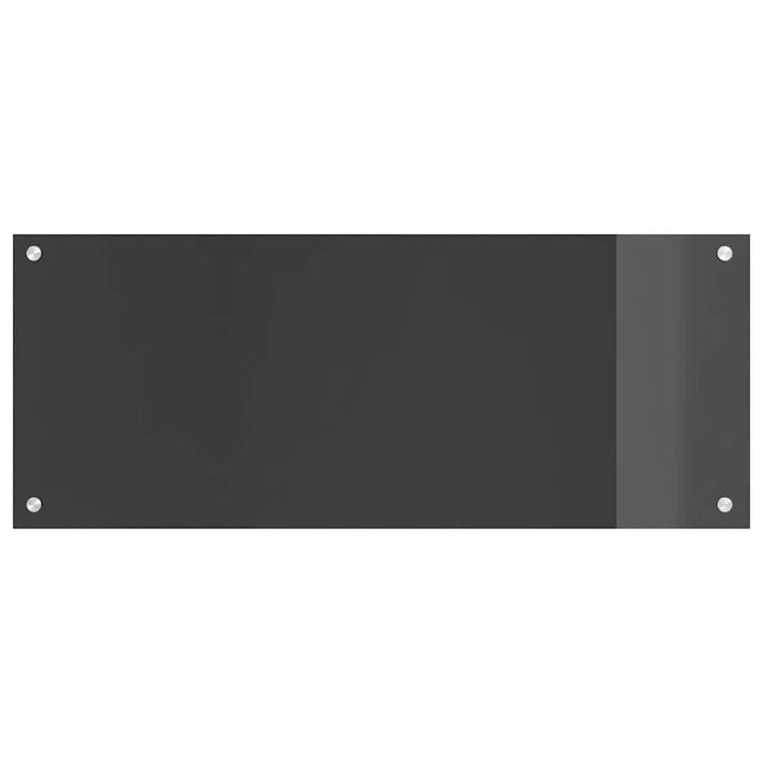 Kjøkken Backsplash Mørkegrå 100x40x0,6 cm Herdet Glass