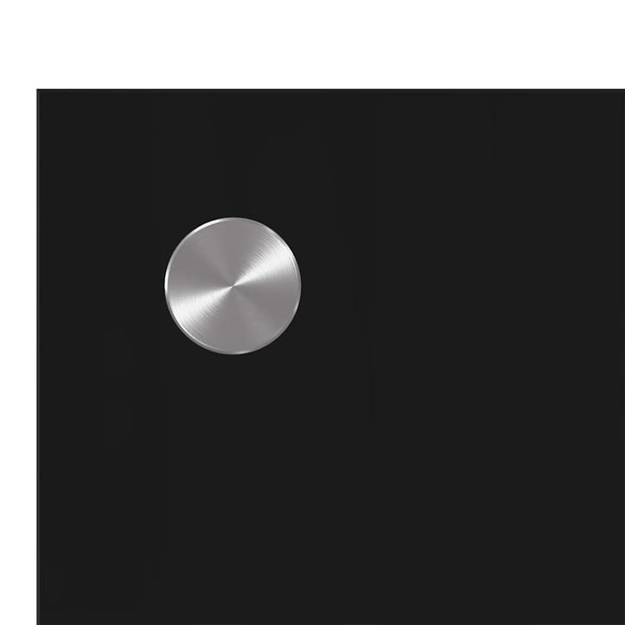 Kjøkken Backsplash Svart 110x40x0,6 cm Herdet Glass