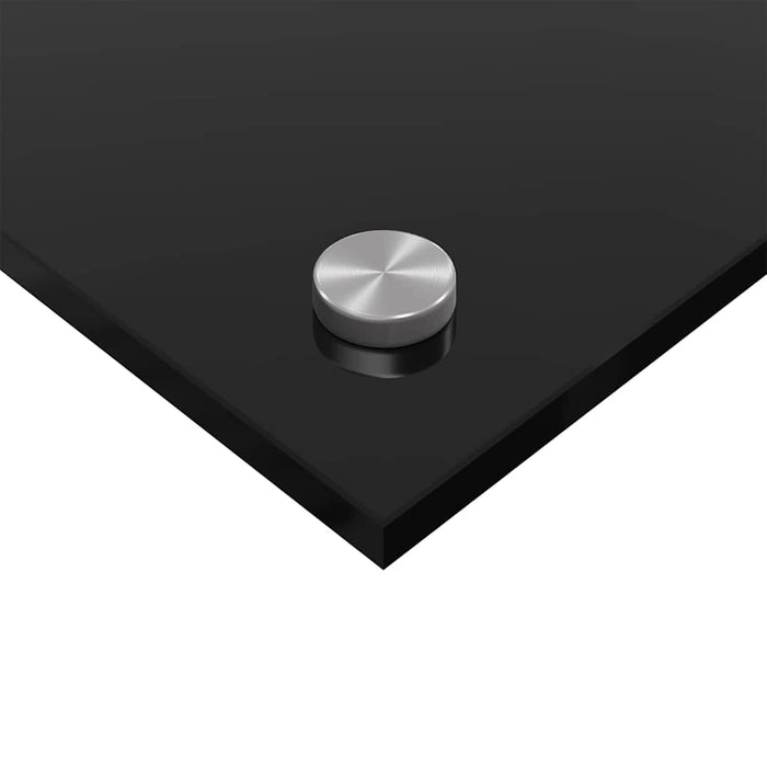 Kjøkken Backsplash Svart 110x60x0,6 cm Herdet Glass
