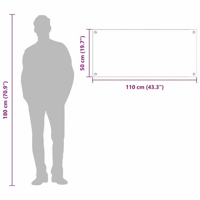 Kjøkken Backsplash Lys Grå 110x50x0,6 cm Herdet Glass