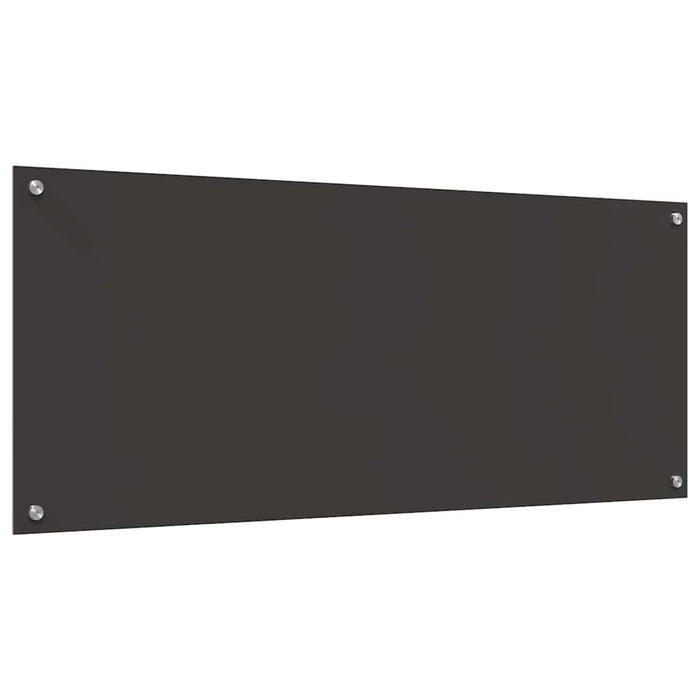 Kjøkkenbackplash Mørk grå 120x50x0,6 cm Herdet Glass