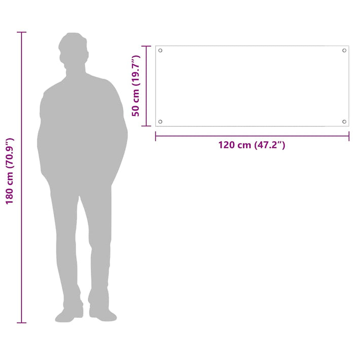 Kjøkkenbackplash Mørk grå 120x50x0,6 cm Herdet Glass