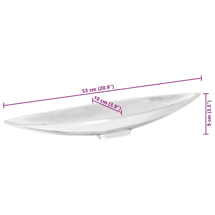 Fruktkurv Sølv 54x9x10 cm Aluminium