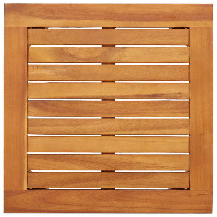 3-delt hage bistro sett med puter i massivt akasietre