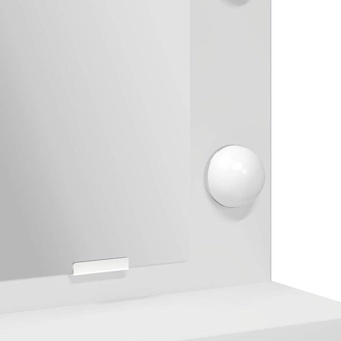 Sminkebord med skuff Hvit 79 x 41 x 135 cm Konstruert tre