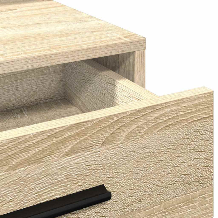 Sminkebord med skuff Sonoma eik 79 x 41 x 135 cm Konstruert tre