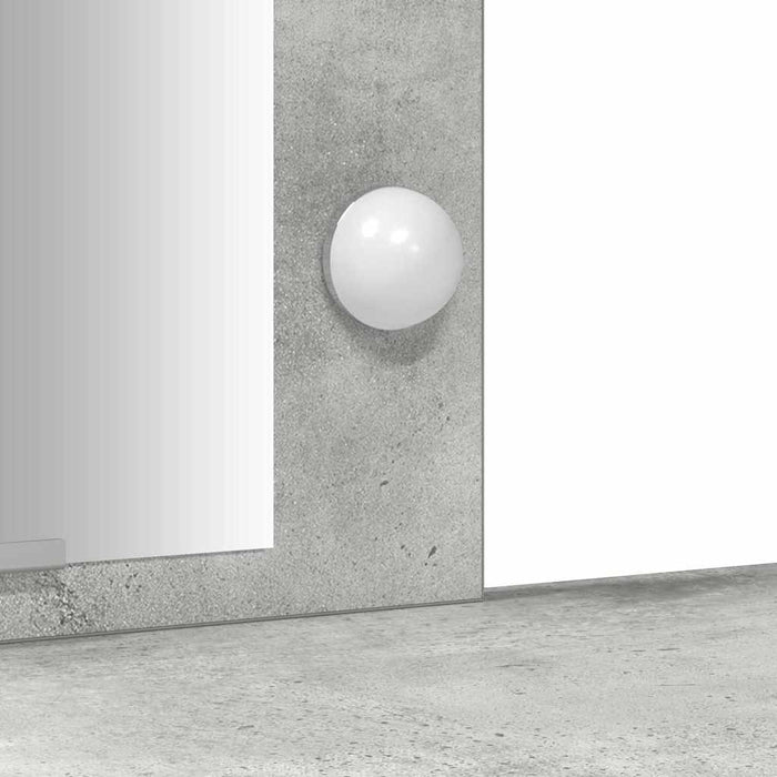 Sminkebord med lagring Lysegrå 102 x 33 x 135 cm Konstruert tre