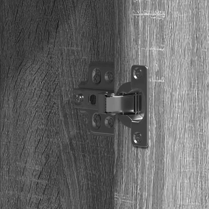 Sminkebord med lagring Grå 102 x 33 x 135 cm Konstruert tre