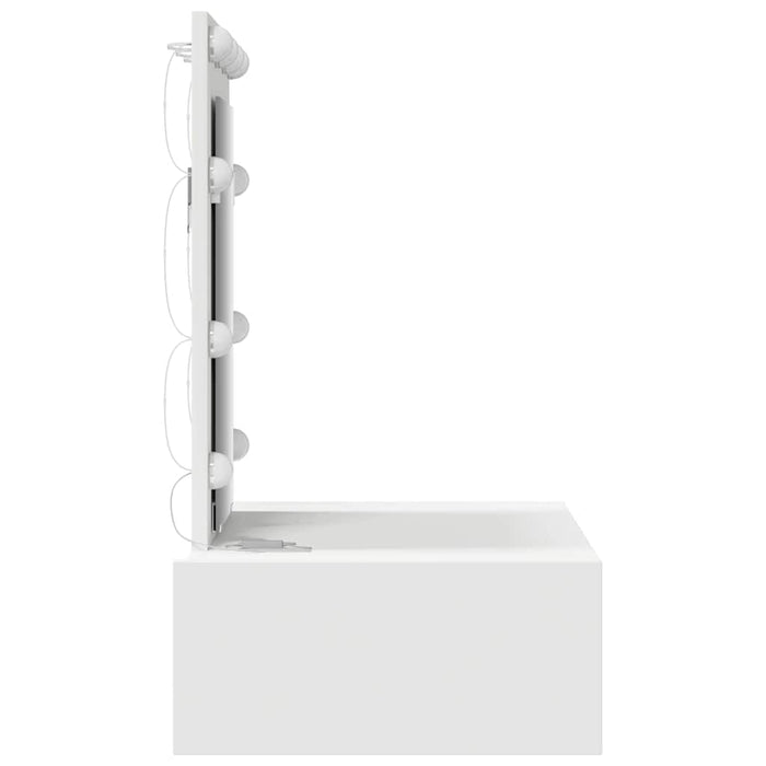 Sminkebord med skuff Hvit 60 x 40 x 70 cm Konstruert tre