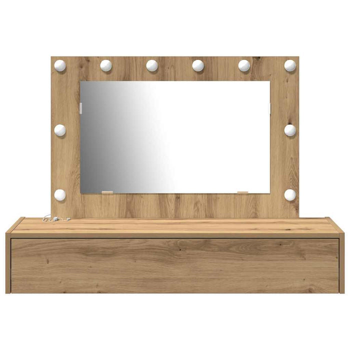 Sminkebord med skuff Brun 100 x 40 x 70 cm Konstruert tre