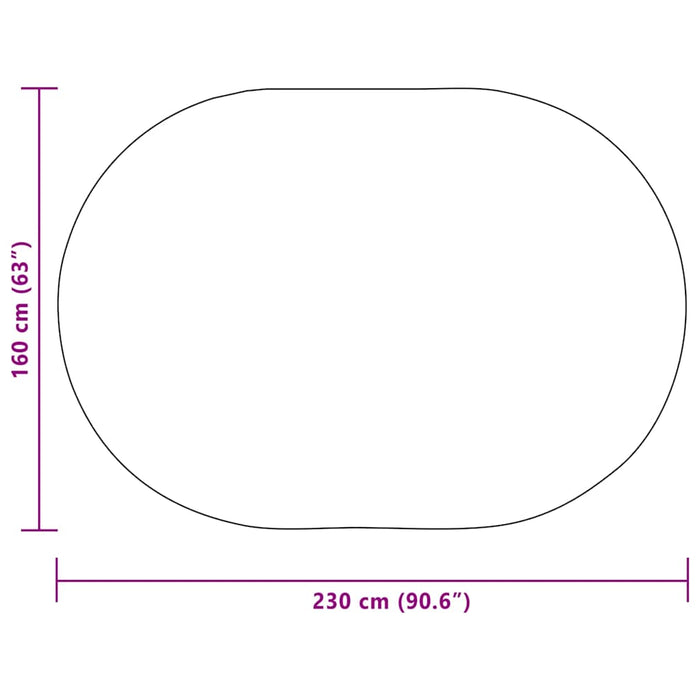 Teppe Brun 160 x 230 cm PP