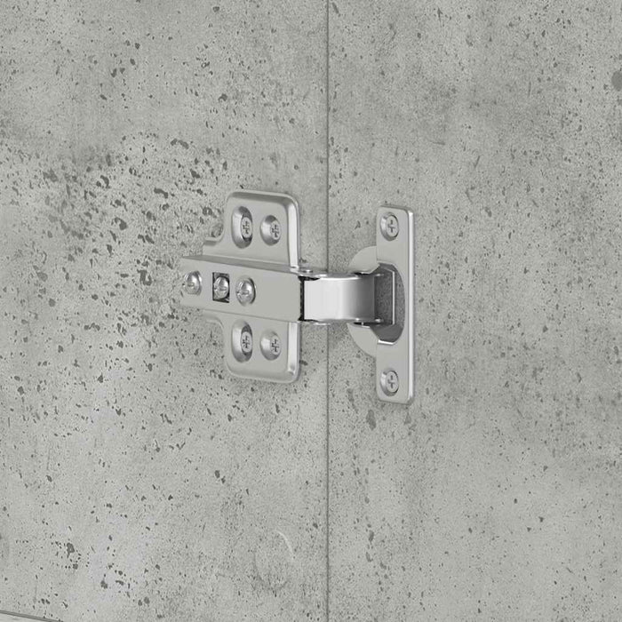 Sko skap Betonggrå 80x39x180 cm Konstruert Tre