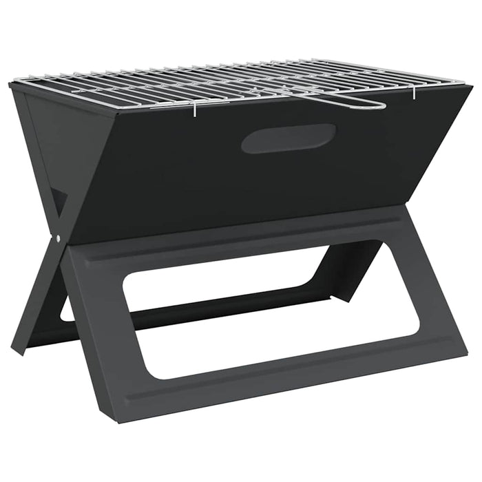 Kull BBQ Grill - Sammenleggbar, Svart, 46x30x31 cm, Laget av Stål