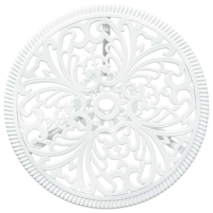 Hage Bistro Sett 3 pcs Hvit Aluminium