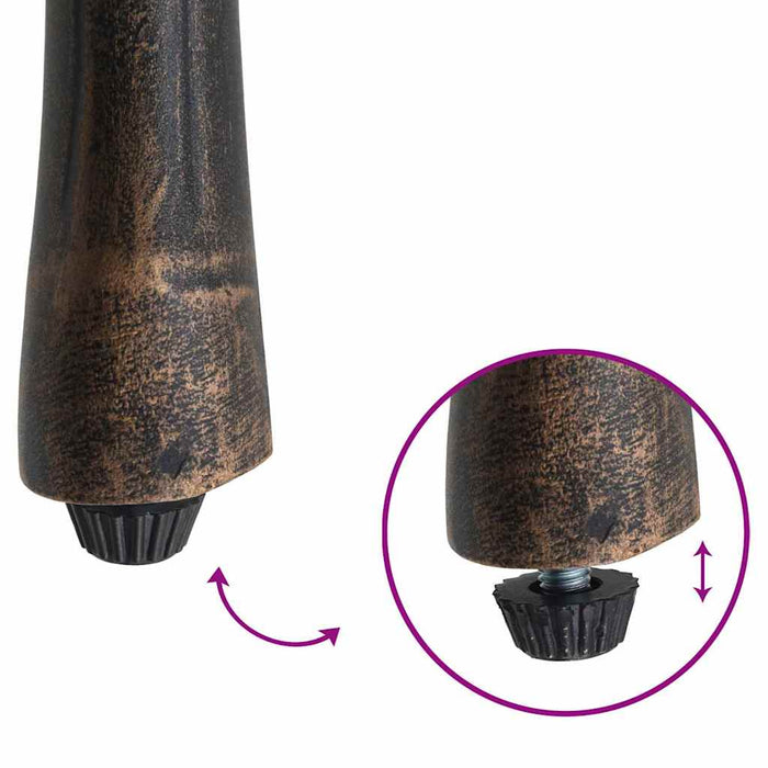 Hage Stol 2 pcs Bronse 55 x 56.5 x 91cm Aluminium