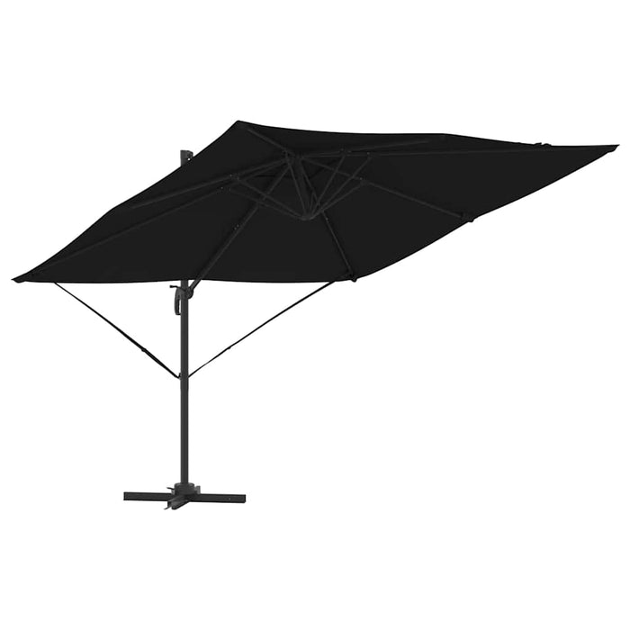 Cantilever Roma Parasol Sort 286x285x265 cm i aluminium