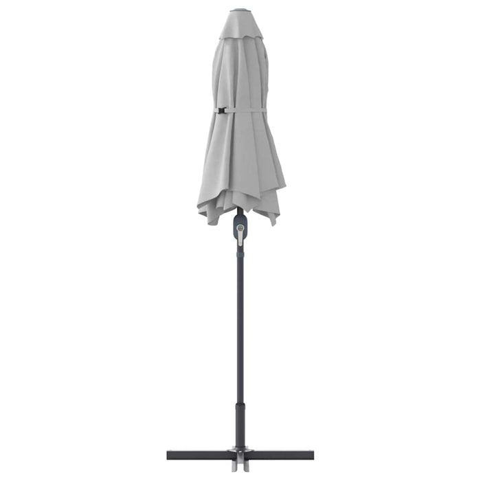 Hageparasol sand 380 x 196 x 235 cm Pulverlakkert stål