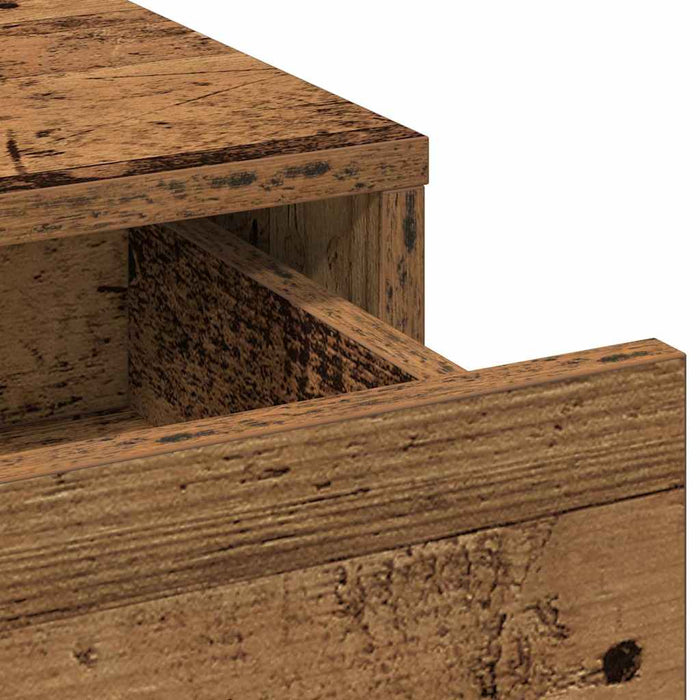 Sminkebord med skuff 2 pcs Brun 40 x 41 x 75 cm Konstruert tre