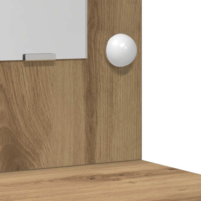 Sminkebord med skuff 2 pcs Brun 50 x 41 x 135 cm Konstruert tre