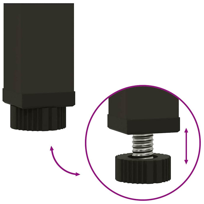 Hevet Hageplante sølv 100 x 26 x 82 cm Rustfritt stål