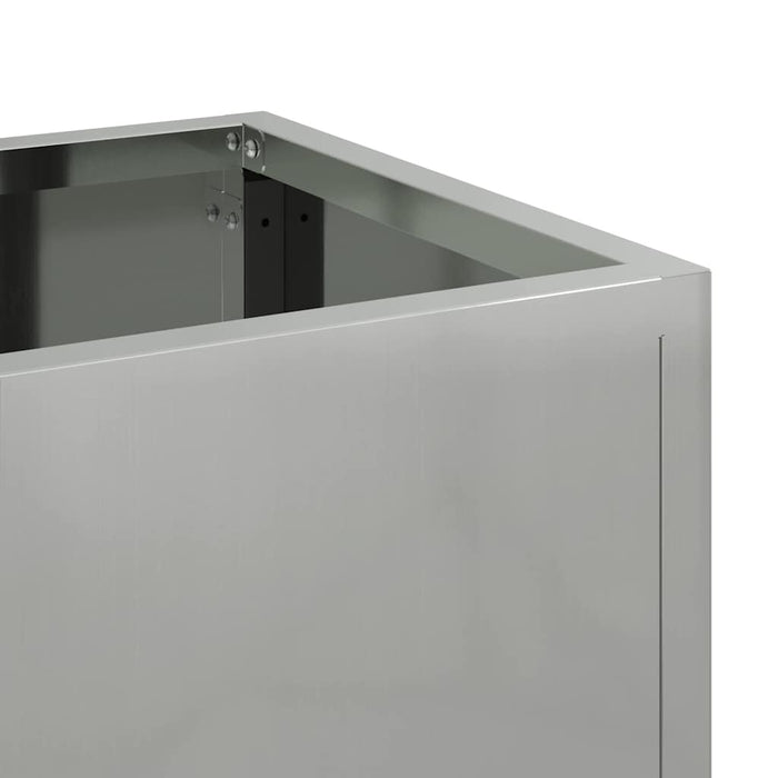 Hevet Hageplante sølv 100 x 26 x 82 cm Galvanisert Stål