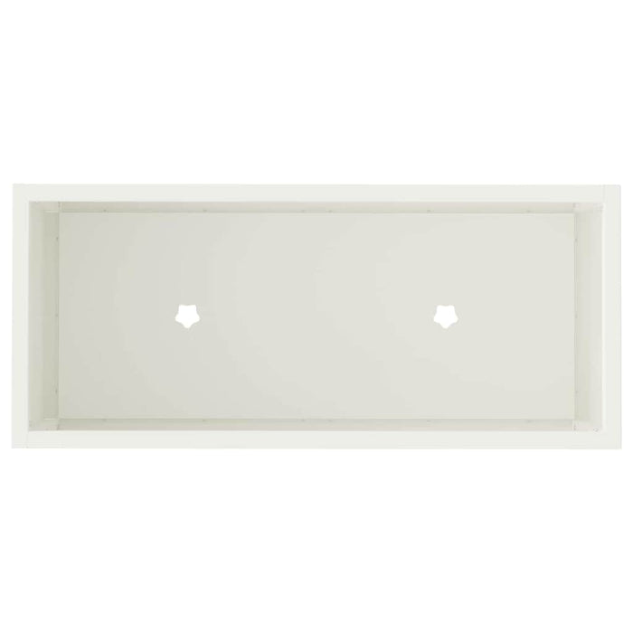 Hevet Hageplante Hvit 60 x 26 x 45 cm Stål