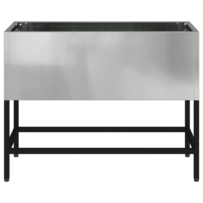 Hevet Hageplante sølv 60 x 26 x 45 cm Galvanisert Stål