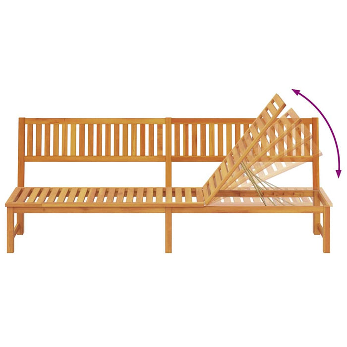 Solstol 3-i-1 Funksjon Massivt Akasietre