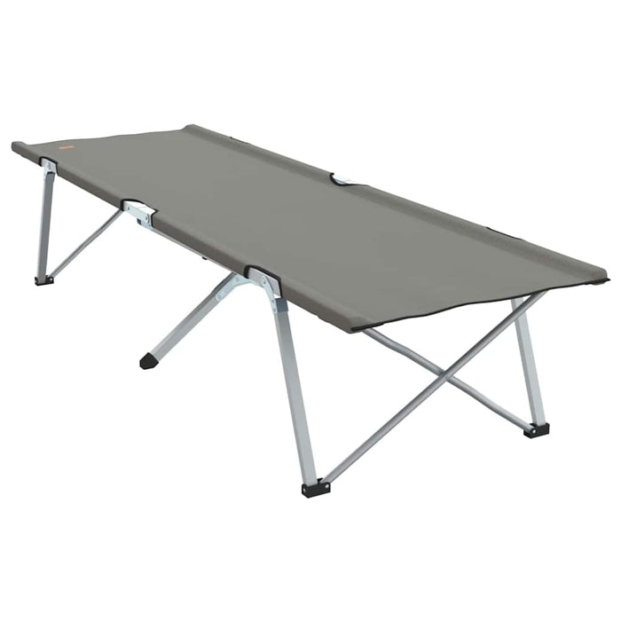 Sammenleggbart Campingbed Grått Aluminium Stor Sammenleggbar