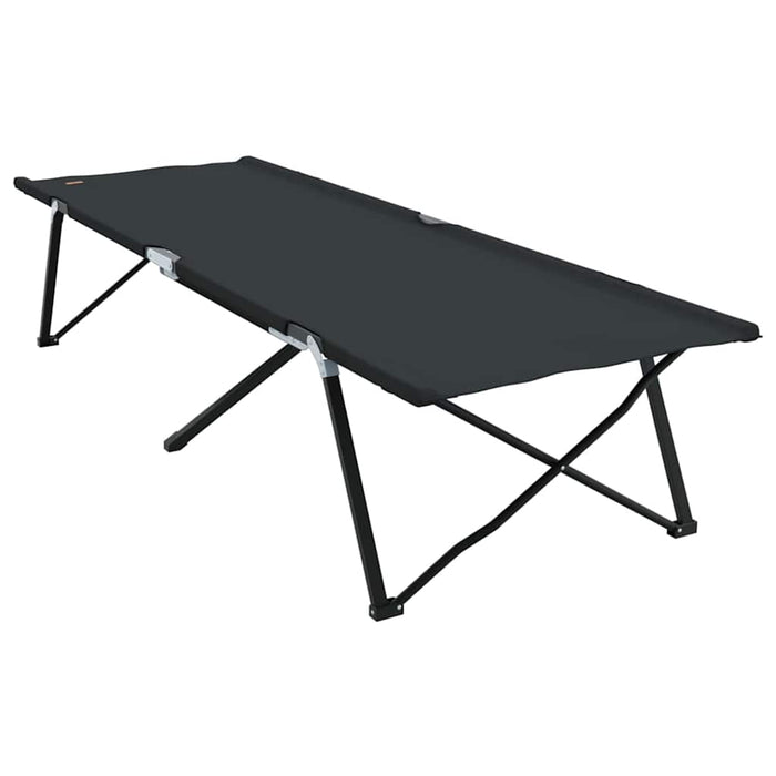 Sammenleggbare solsenger med bærevesker 2 stk Svart 600D Oxford-stoff