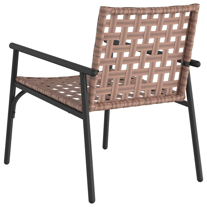 Hage Stoler 2 stk Svart 79x56x73,5 cm Poly Rattan
