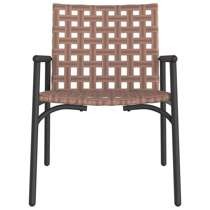 Hage Stoler 2 stk Svart 79x56x73,5 cm Poly Rattan