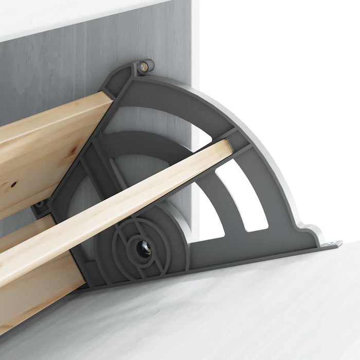 Sko skap ASKIM Hvit 85x35x108 cm Solid Tre Furu