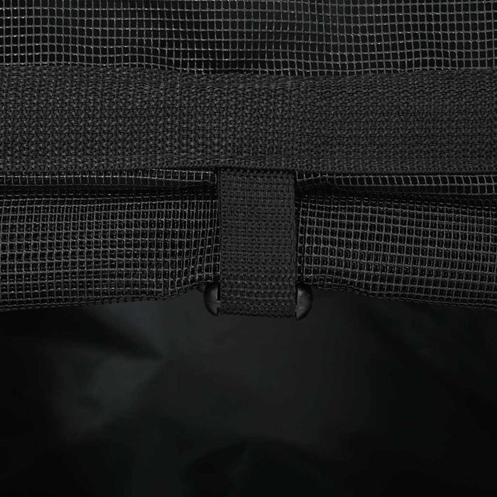 Dyrevogn 3-i-1-design svart 48x32x57 cm oxfordstoff