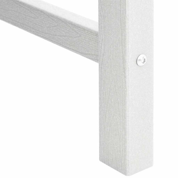 Hagebenk med pute Hvit 120 x 59 x 88cm HDPE