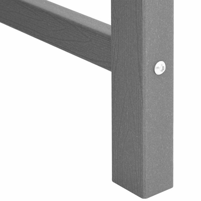 Hage spisestol med pute 2 pcs Lysegrå 65.5 x 59 x 88cm HDPE