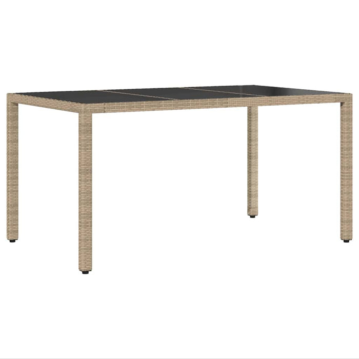 Hage Spisegruppe 5 pcs Beige 150 x 90 x 75 cm Poly Rotting