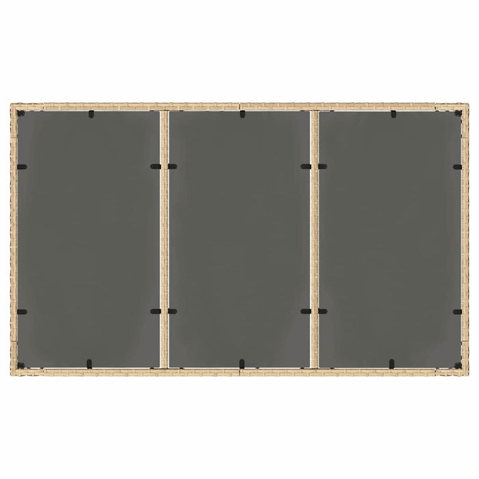 Hage Spisegruppe 5 pcs Beige 150 x 90 x 75 cm Poly Rotting