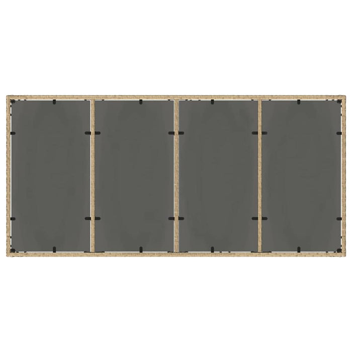 Hage Spisegruppe 7 pcs Beige 190 x 90 x 75 cm