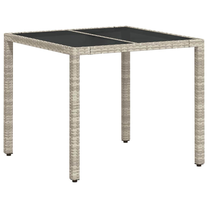 Hage Spisegruppe 3 pcs Lysegrå 90 x 90 x 75 cm Poly Rotting