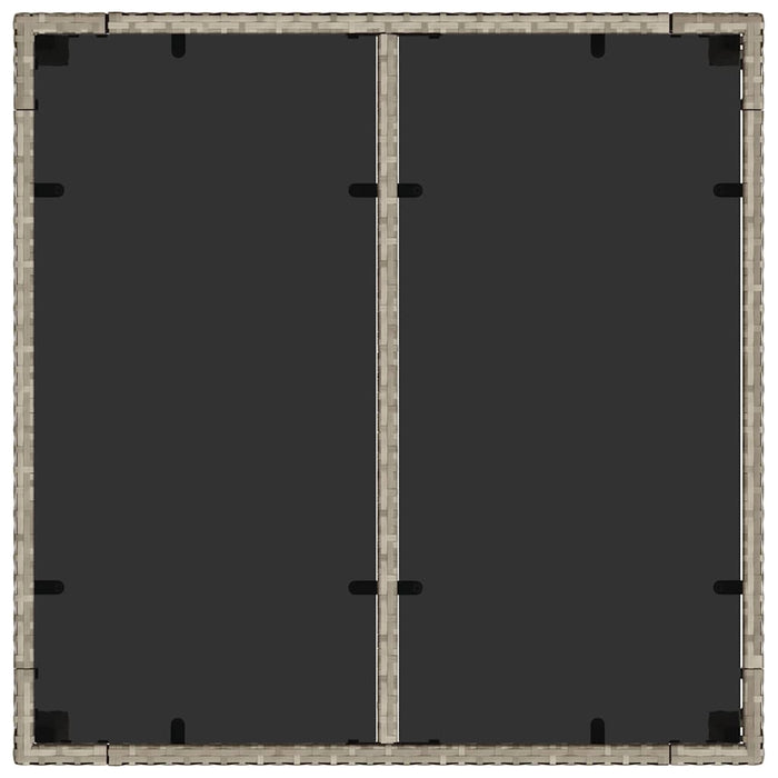 Hage Spisegruppe 5 pcs Lysegrå 90 x 90 x 75 cm Poly Rotting