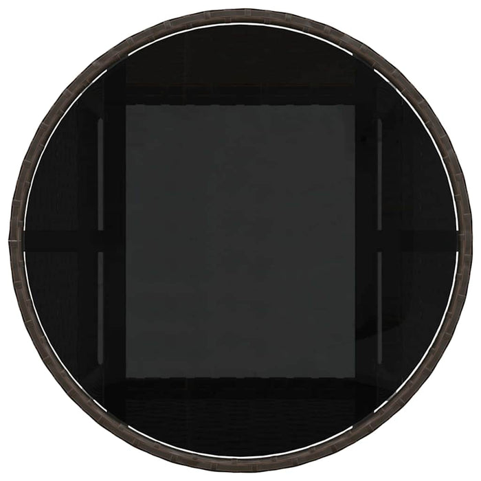 3 Delt Hage Spisebordsett Brun Poly Rotting