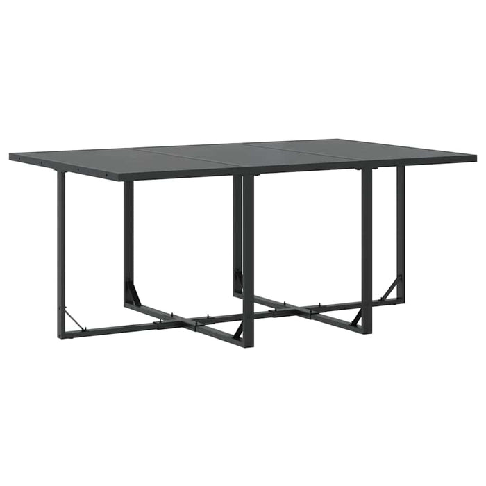 13-delt hage spisegruppe med puter i stål og tekstilene