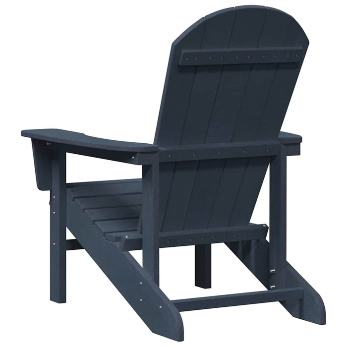 Adirondack-stoler 2 stk Marineblå 74x82x90 cm HDPE, vidaXL Adirondack stol Marineblå 74x82x91 cm HDPE