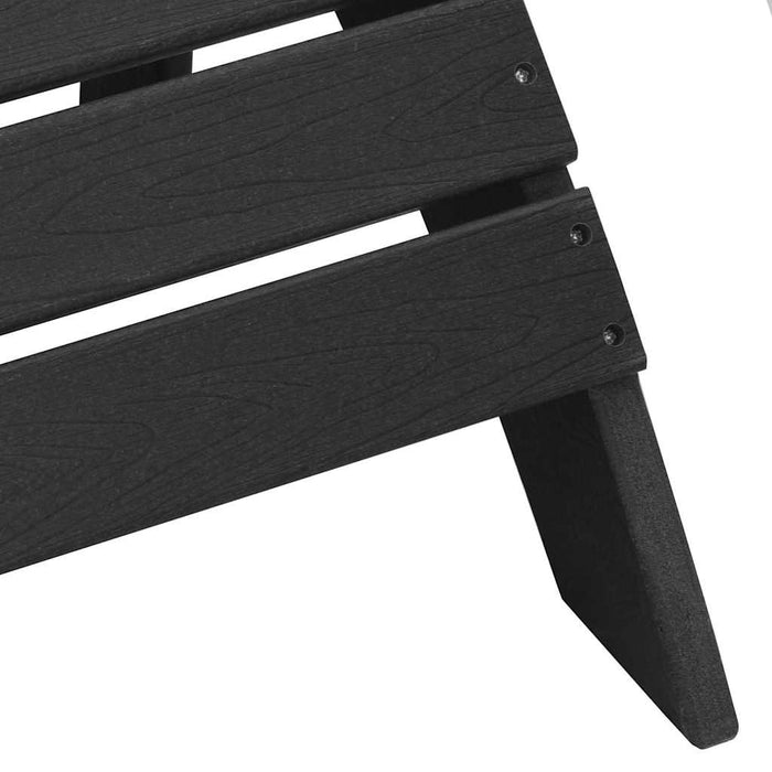 3 Delt Hage Lounge Sett Svart HDPE