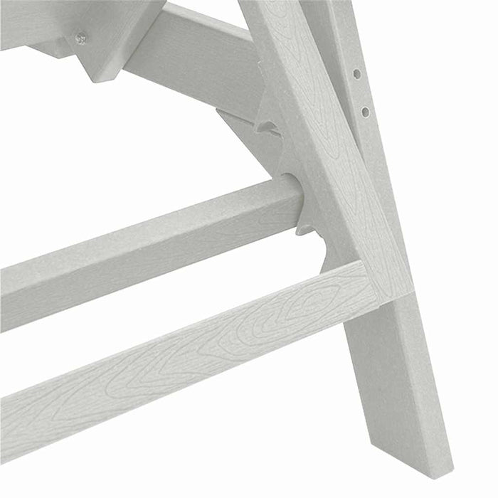 Solstoler 2 stk Hvit 162x53x98.5 cm HDPE