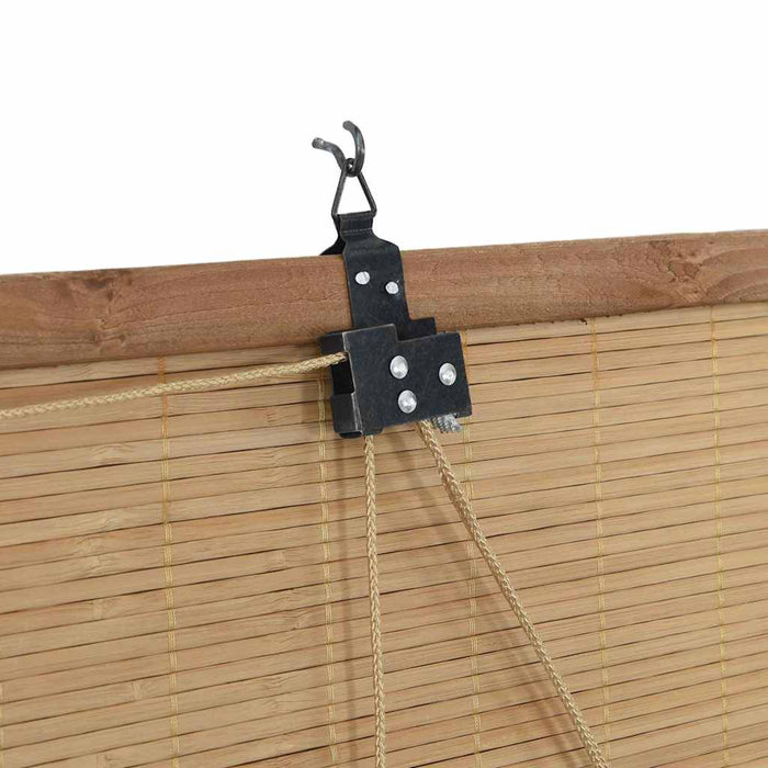 Vindu Persienner & Gardiner med gardiner Lys Brun Bambus