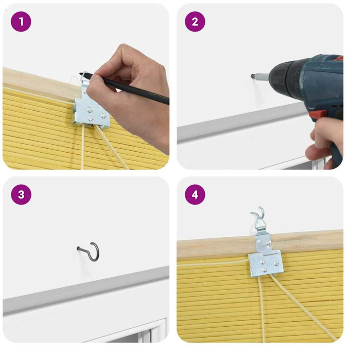 Vindu Persienner & Gardiner Annet Gul Bambus