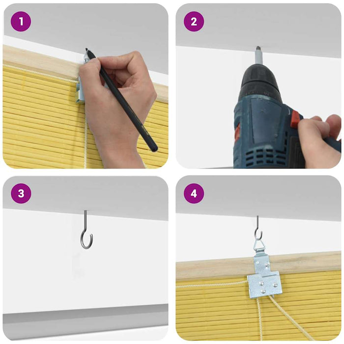 Vindu Persienner & Gardiner Annet Gul Bambus